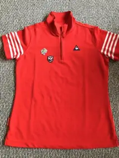 美品　ルコック ポロシャツ 半袖　レディース　赤　Lサイズ　試着のみ