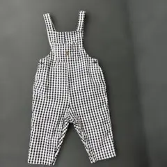 baby GAP ギンガムチェックオーバーオール 6-12ヶ月