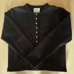 アニエスベー　カーディガン　ブラック　裏起毛　サイズ1