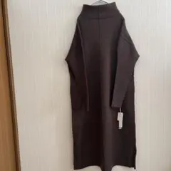 スコットクラブ系列soeur7タートルネック ニットワンピース新品タグ付き