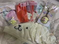 ポムポムプリン サンリオくじ フード付きブランケット ガチャガチャ シナモン