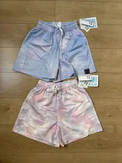 キッズ ショートパンツ 2枚タイダイ柄 水陸両用 120cm 女の子 新品未使用
