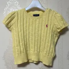 Polo Ralph Lauren イエロー 半袖セーター サイズ6