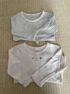 美品 長袖肌着2枚セット95cm