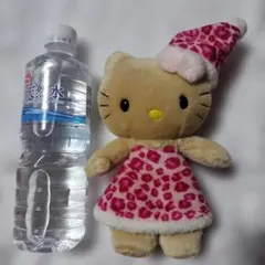 ハローキティ ヒョウ柄ドレス ぬいぐるみ