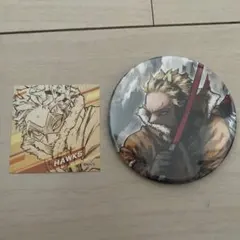 ヒロアカ原画展 缶バッジ スクエアステッカー ホークス