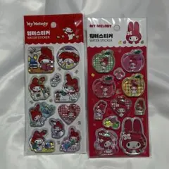 【新品未使用】マイメロディ ウォーターシール （2枚セット）