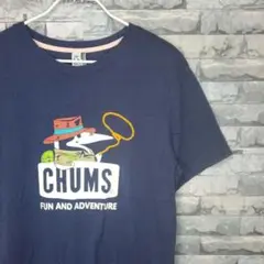 【美品！】CHUMS チャムス ネイビー Tシャツ Lサイズ