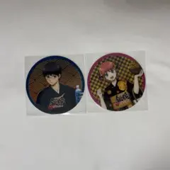 銀魂コラボカフェ コースター 2枚セット 新八 神楽