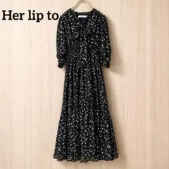極美品】セブンテン ミホカワヒト ロングフレアワンピース ドット