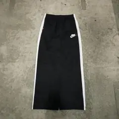 00s NIKE 極太 バギー トラックパンツ モード 海外 y2k パンク 黒