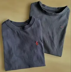 ポロラルフローレン　トミーフィルフィガー　ネイビー　Ｔシャツ　2枚セット