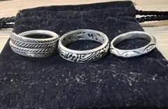 シルバー925リング 3点セット