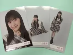 櫻坂46 村井優　チェックコーデ　セミコンプ