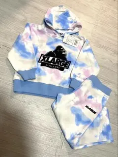 新品 XLARGEKIDS タイダイ柄 セットアップ 100cm