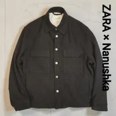 ZARA　Nanushka　ウールブレンド　ジャケット　ブルゾン　ナヌーシュカ