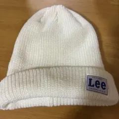 Lee ニット帽 ホワイト
