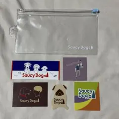 Saucy Dog クリアポーチ ステッカー 5枚セット