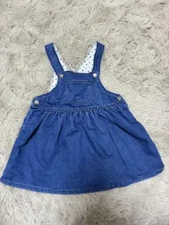 PETIT BATEAUデニムサロペットワンピース