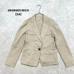 GEORGES RECH カジュアルジャケット　ベージュ【34】ポケット付き