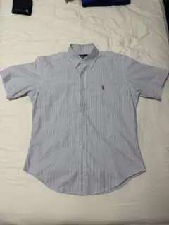 90s Ralph Lauren 半袖シャツ ストライプ ボタンダウンのサムネイル