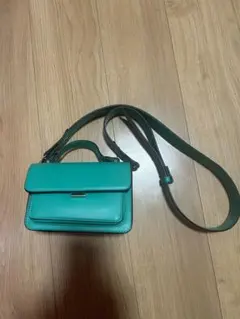 2wayミニショルダーバッググリーン【新品未使用】合皮