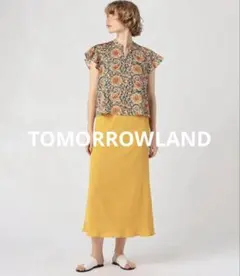 【TOMORROWLAND】ポリエステルコットン Aラインロングスカートのサムネイル