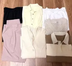 レディース春服　まとめ売り 7点　ブラウス　パンツ　ニット PLST ユニクロ等