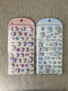 【正規品】コットンパフィシール ハローキティ シナモロール2枚セット