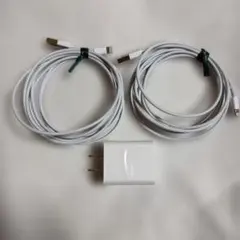 充電器コンセント　USB-A to Lightningケーブルセット