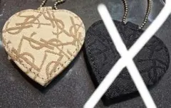YSL ハート型ミラー付きキーホルダー - メルカリ