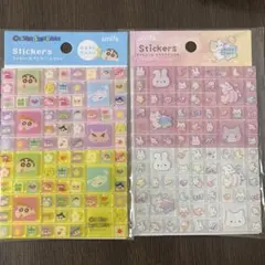 クレヨンしんちゃん キラキラアニマル タイルシール 2枚セット セリア