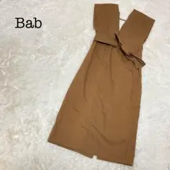 Bab バブ オールインワン ブラウン ワンピース スリット