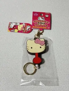 サンリオキャラクターズ チョコレート ラバーキーリール　ハローキティ　不二家