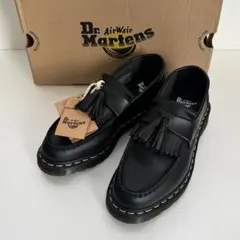 【新品】ドクターマーチン ADRIAN ホワイト ステッチ ローファー