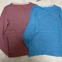 マタニティ・授乳用Ｔシャツ・Ｌ・２枚