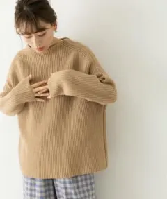 【美品】アーバンリサーチサニーレーベル ボトルネックワイドバルキーニット