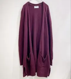 OLD NAVY オールドネイビー ロング カーディガン 長袖 L 赤