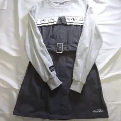 美品☆ANAP GIRLベルト付き長袖ワンピース　Ⅿ　155～165
