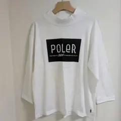 POLER 七分袖 モックネック カットソー ホワイトのサムネイル
