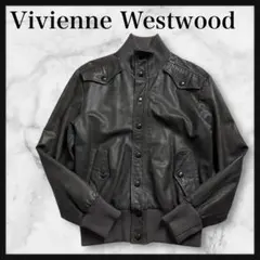 【極美品☆オリーブカラー☆本革☆】ヴィヴィアンウエストウッド レザージャケット 2026年最新】Vivienne Westwood メンズ レザージャケット・ライダース
