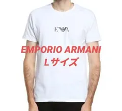 【新品】EMPORIO ARMANI／ホワイト クルーネック Tシャツ Lサイズ
