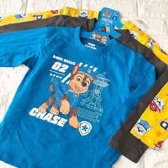 【110サイズ】パウ・パトロール キッズ 長袖Tシャツ 3枚組 ディズニー