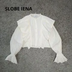 スローブイエナ ビクトリアンコットンレースブラウス ボリューム袖 フリル