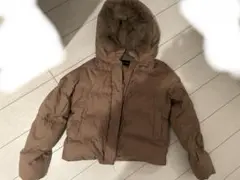 URBAN RESEARCH フード付きダウンジャケット ブラウン