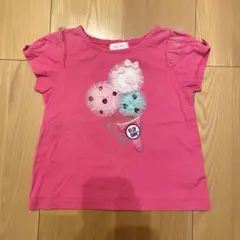 mezzo piano 31アイスクリーム刺繍 Tシャツ 110