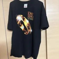 2001 ロードオブザリング tシャツ グレー ヴィンテージ リングプリントXL 2001 ロードオブザリング tシャツ グレー ヴィンテージ リング