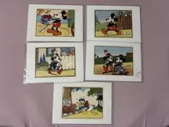 Disney ポストカード ドナルドダック　ミッキー　ミニー 5枚セット
