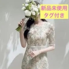 《大幅値下げ中‼︎》 op11648 フラワーレース刺繍ワンピース Mint/S