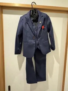 ネイビー フォーマルスーツ 100cm シャツ付き